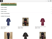 Tablet Screenshot of clergymart.com